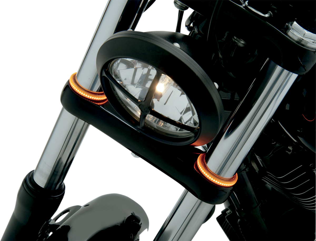 CUSTOM DYNAMICS WRAPZ? Fork Lights - 39 mm - Amber Lens TW39AA