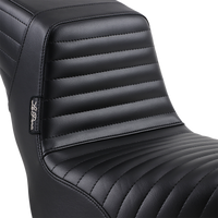 Thumbnail for LE PERA Kickflip Seat - Pleated - Black - Softail '18-'23 LYF-590PT