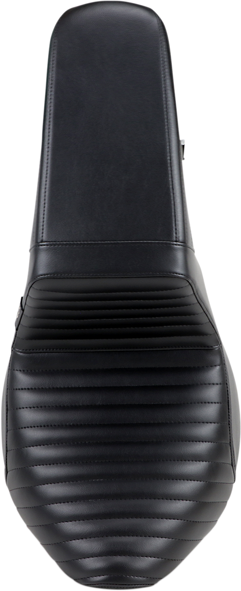 LE PERA Kickflip Seat - Pleated - Black - Softail '18-'23 LYF-590PT
