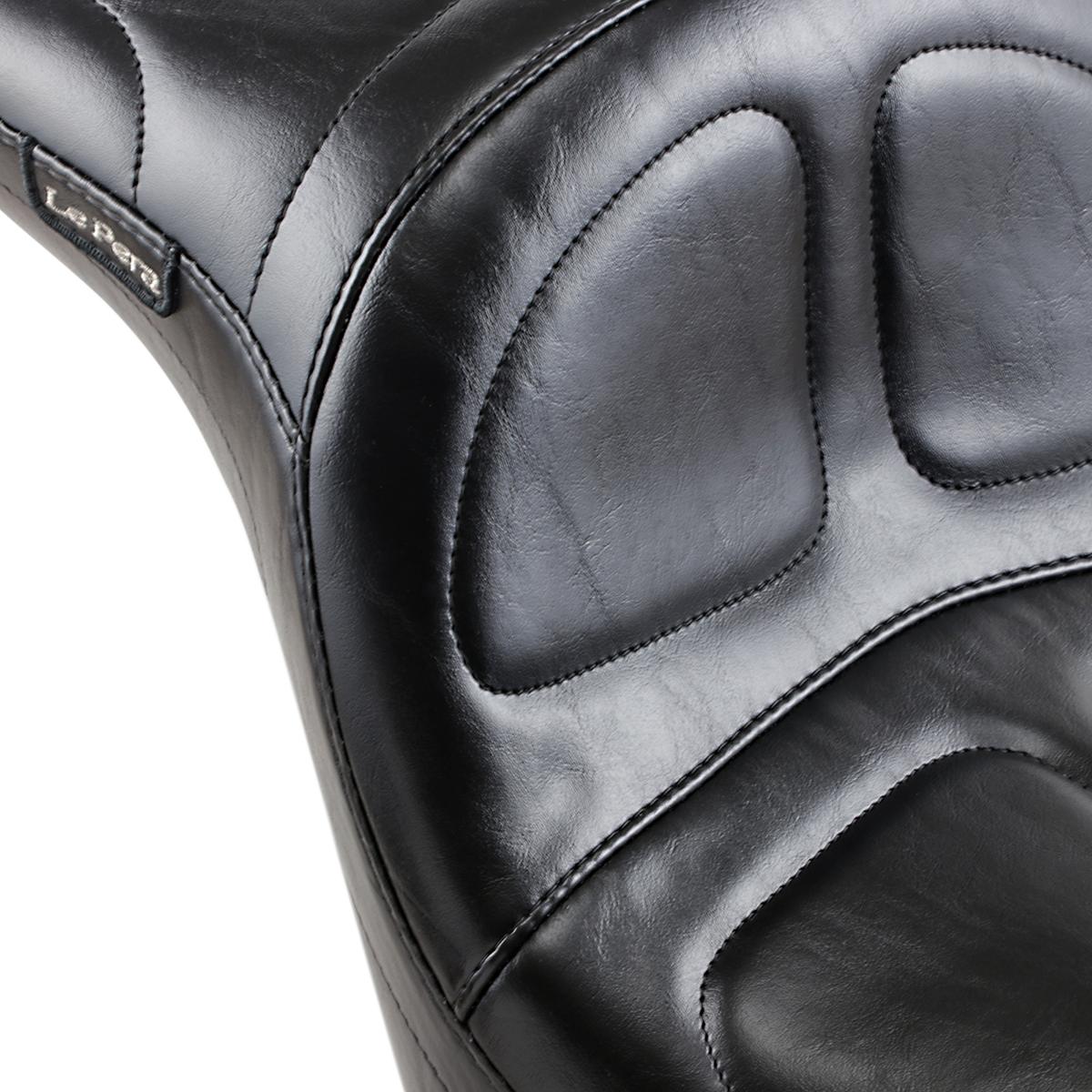 LE PERA Maverick Daddy Long Legs Seat - Black - Stitched - FL/FX '06-'17 LK-910DL