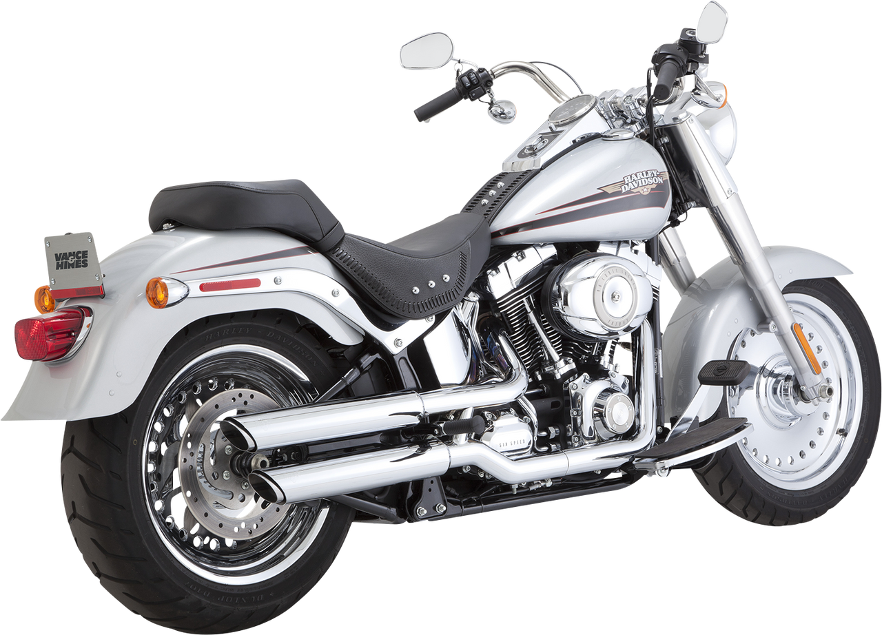 VANCE & HINES 3" Twin Slash Slip-On Muffler - Chrome 16343