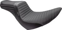 Thumbnail for LE PERA Tailwhip Seat - Pleated w/ Grip Tape - Black - FL/FX '18-'23 LYR-580PTGP