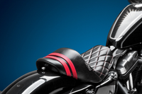 Thumbnail for LE PERA Stubs Spoiler Seat - Diamond - Black w/ Red Stripes - XL '04-'23 LK-416DMRED