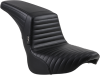 Thumbnail for LE PERA Kickflip Seat - Pleated - Black - Softail '18-'23 LYF-590PT